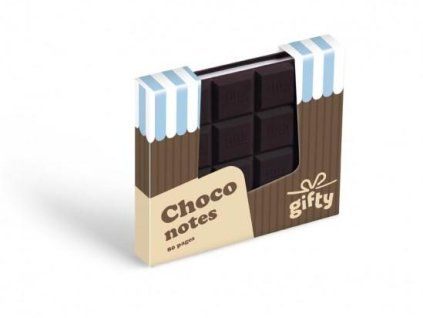 7501642 Notes 90x90mm čokoláda