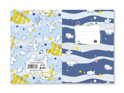 Sešit 512 B, A5, 10 listů, linka 16mm