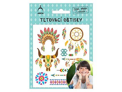 2552 TETOVAČKY DĚTSKÉ INDIÁNCI 02