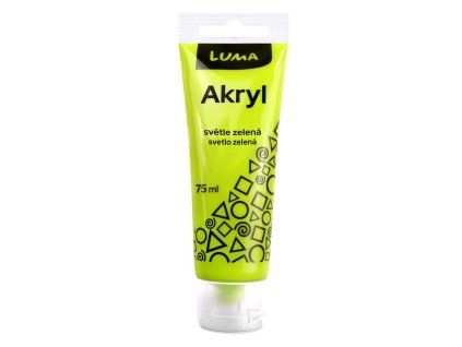 AKRYLOVÁ BARVA 75ML ZELENÁ SVĚTLÁ E330228