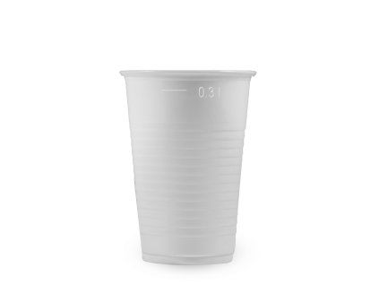 Kelímek plast 0,3l bílý 01.73203