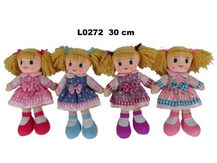 PANENKA LÁTKOVÁ 30CM 4 DRUHY L0272