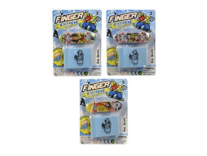 SKATEBOARD PRSTOVÝ S RAMPOU BLISTR 93202