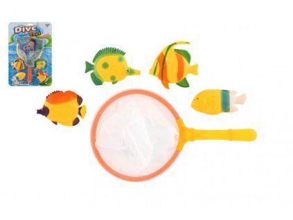 HRA RYBY SE SÍŤKOU 24CM 2 BARVY   861364