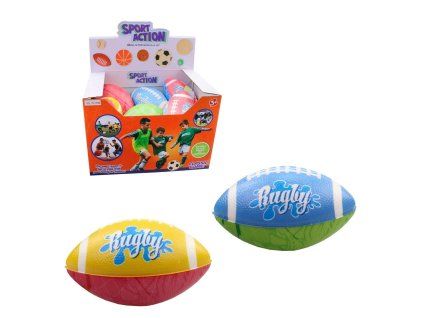 MÍČ RUGBY PEVNÝ 13CM   22966