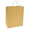 Papírová taška přírodní 25x32x11cm hnědá hladká 154022