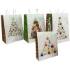 taška Craft bílá 18,5x25x9,5cm M Vánoce 02 stromek  24254
