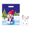 PE TAŠKA VÁNOČNÍ SNĚHULÁK 30X36CM V404148