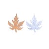 8886427 Dekorace javor 12ks zlatý a stříbrný 4cm mix