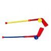 HOKEJKA 74CM S PUKEM PLAST MIX BAREV   18000012