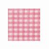 Ubrousky 1vrstvé Káro 33x33cm 100ks 19.70551červené