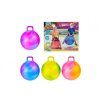 MÍČ SKÁKACÍ S ÚCHYTEM 45CM MIX BAREV   542977