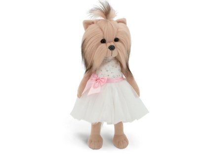 LD2 040 Pejsek Yoyo v elegantních šatech zepředu