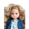 Realistická panenka Inés s dlouhými vlnitými vlasy
