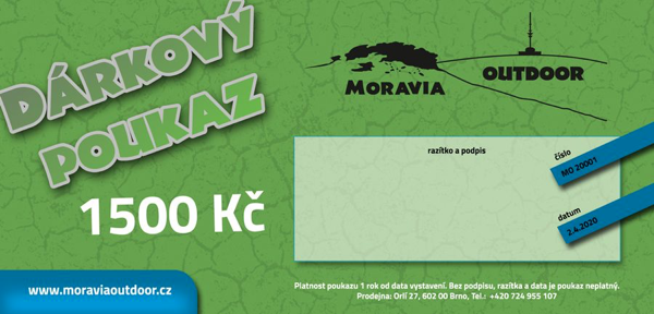Dárkové poukazy Moravia Outdoor