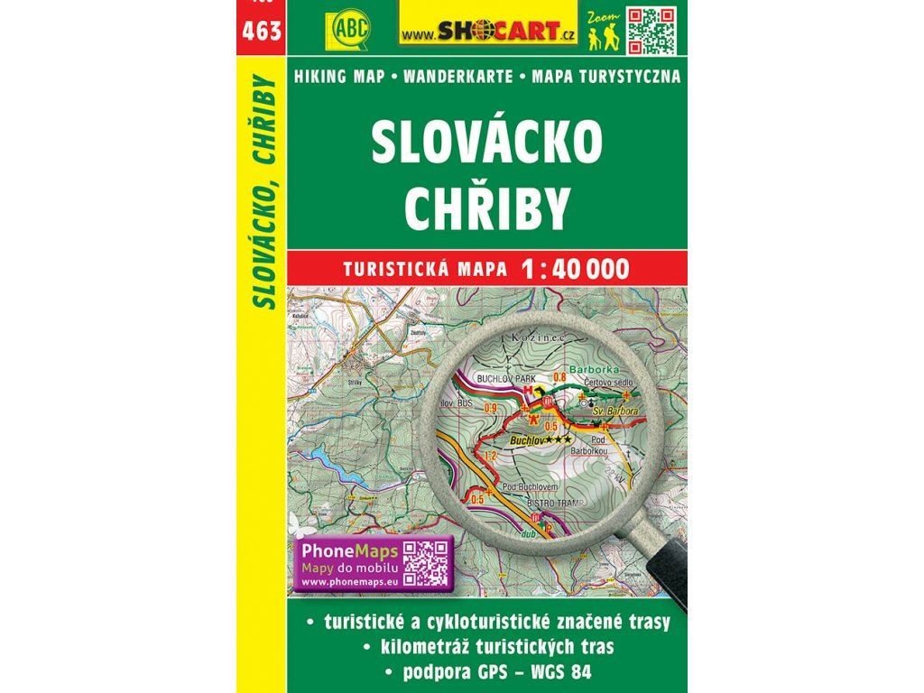 turisticka mapa slovacko chriby