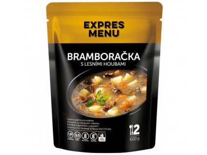 expres menu bramboračka s lesními houbami