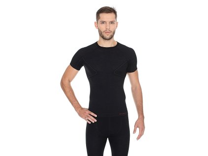 BRUBECK tričko Active wool man černá