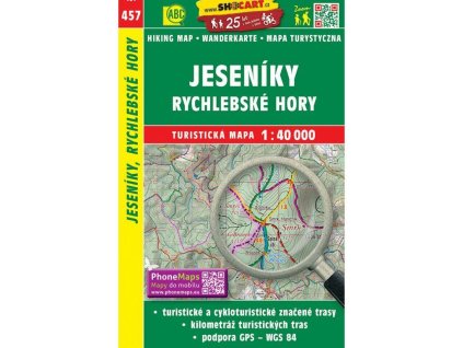 turisticka mapa jeseniky rychlebske hory