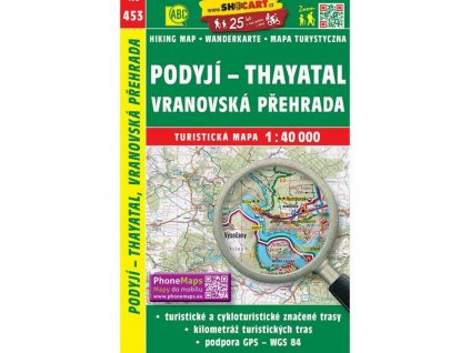 turisticka mapa podyji thayatal vranovska prehrada