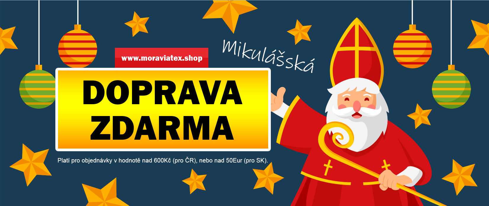 Mikulášská DOPRAVA ZDARMA 5.- 6.12.2025