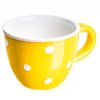 Šálek puntík bílý na žlutém