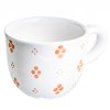 Šálek 4puntík oranžový na bílé