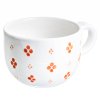 Šálek 4puntík oranžový na bílé