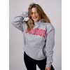 HOODIE MORDOR KLASIK - heather grey/red
