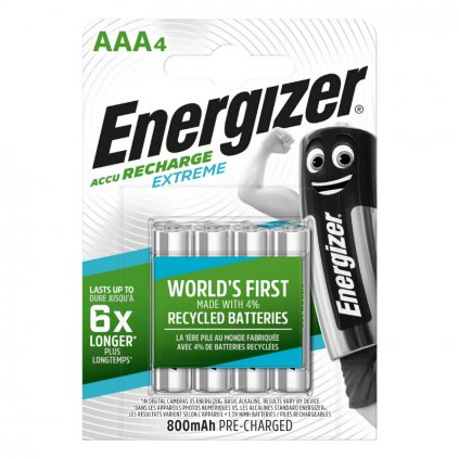 Energizer Baterie AAA/HR03 800mAh Energizer Extreme 4ks