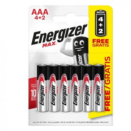 Energizer Max - Mikrotužka AAA/4+2 zdarma