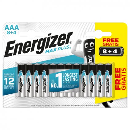 Energizer Max Plus - Mikrotužka AAA 8+4 zdarma