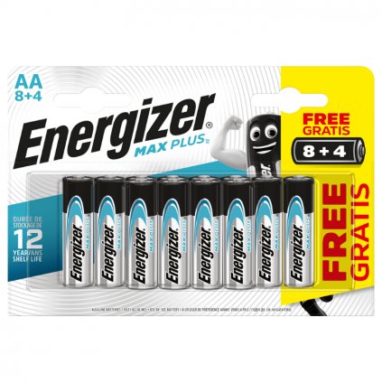 Energizer Max Plus - Tužka AA/12 8+4 zdarma