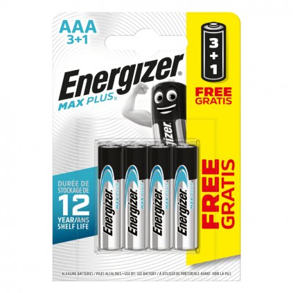 Energizer Max Plus - Mikrotužka AAA 3+1 zdarma