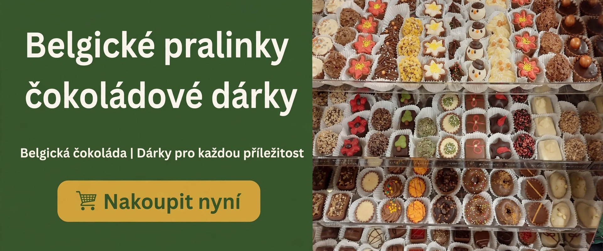 Belgické pralinky a čokoládové dárky