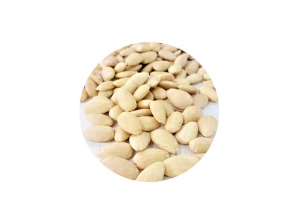 Natural peeled almonds