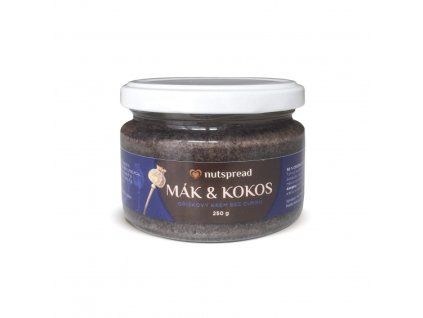Kokosové máslo s mákem | Nutspread 250g