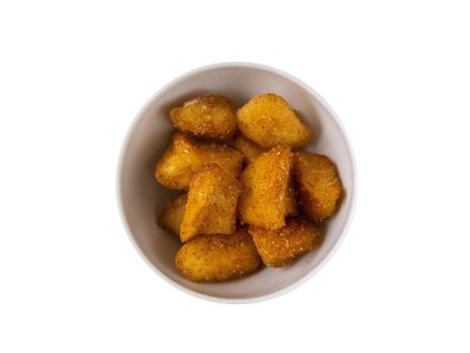 Apple pieces with cinnamon