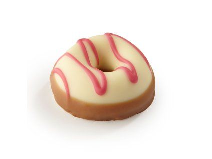 Jahodový donut belgická pralinka