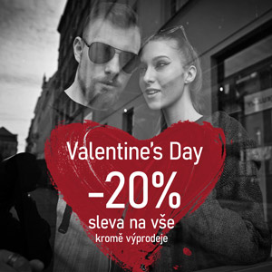 Valentine's Day -20% sleva na vše kromě výprodeje!