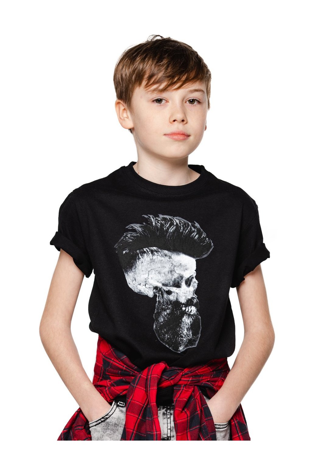 Dětské tričko UNDERWORLD Skull with beard (Velikost 4Y, Kód produktu D6061C2)