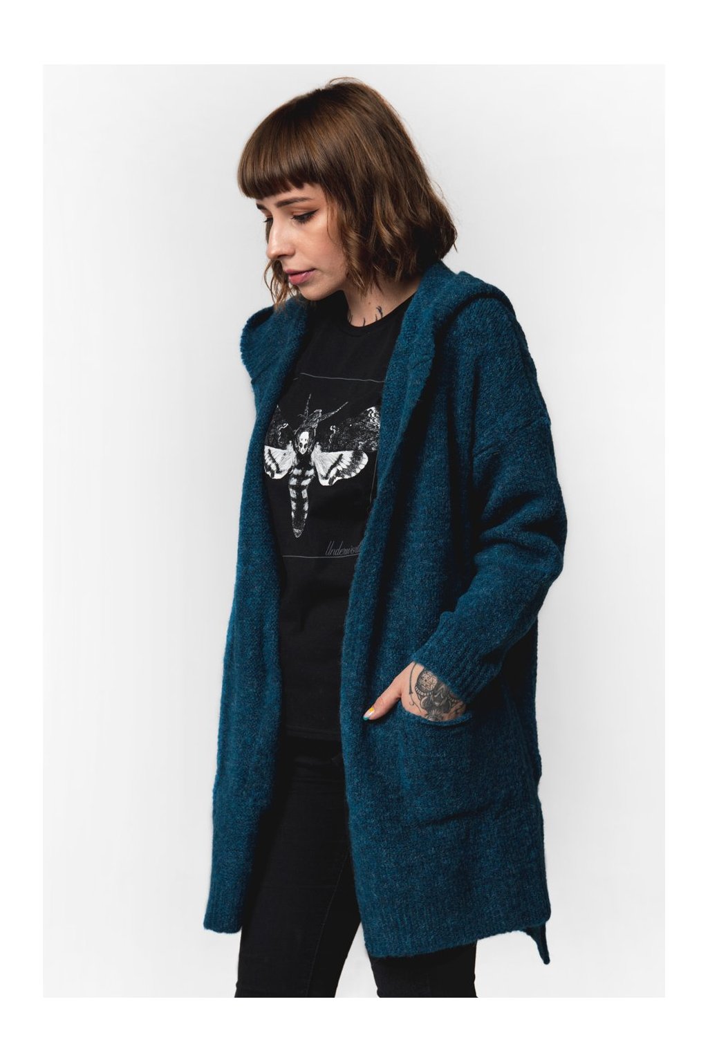 Pletený svetr Underworld s dlouhým rukávem (Velikost ONE SIZE, Kód produktu U4504AG)