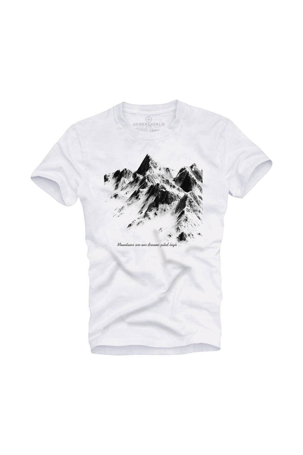 Pánské tričko UNDERWORLD Mountains (Velikost S, Kód produktu U6074AO)