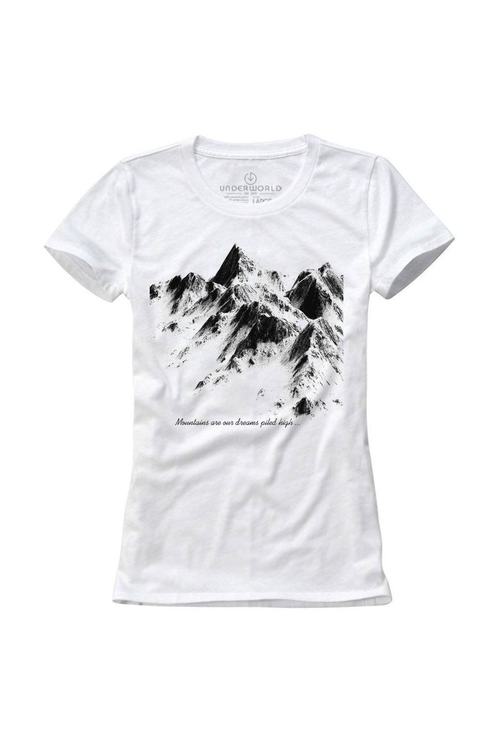 Dámské tričko UNDERWORLD Mountains (Velikost S, Kód produktu U6574AO)