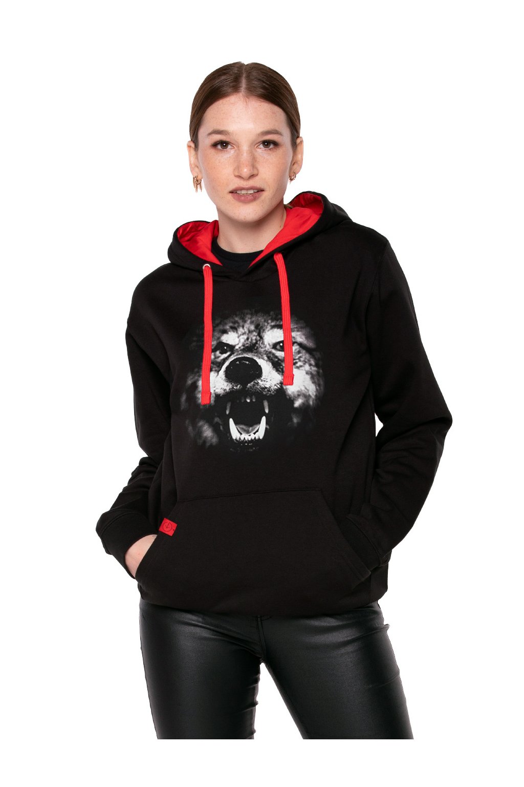 Mikina klokanka s kapucí UNDERWORLD Wolf (Velikost M, Kód produktu U4532C2)