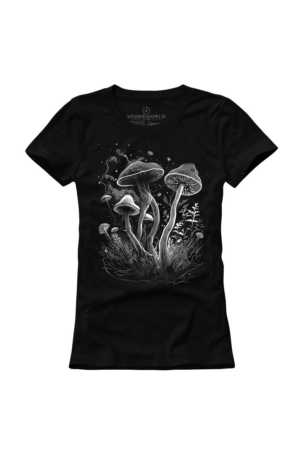 Dámské tričko UNDERWORLD Mushrooms (Velikost S, Kód produktu U6599A2)