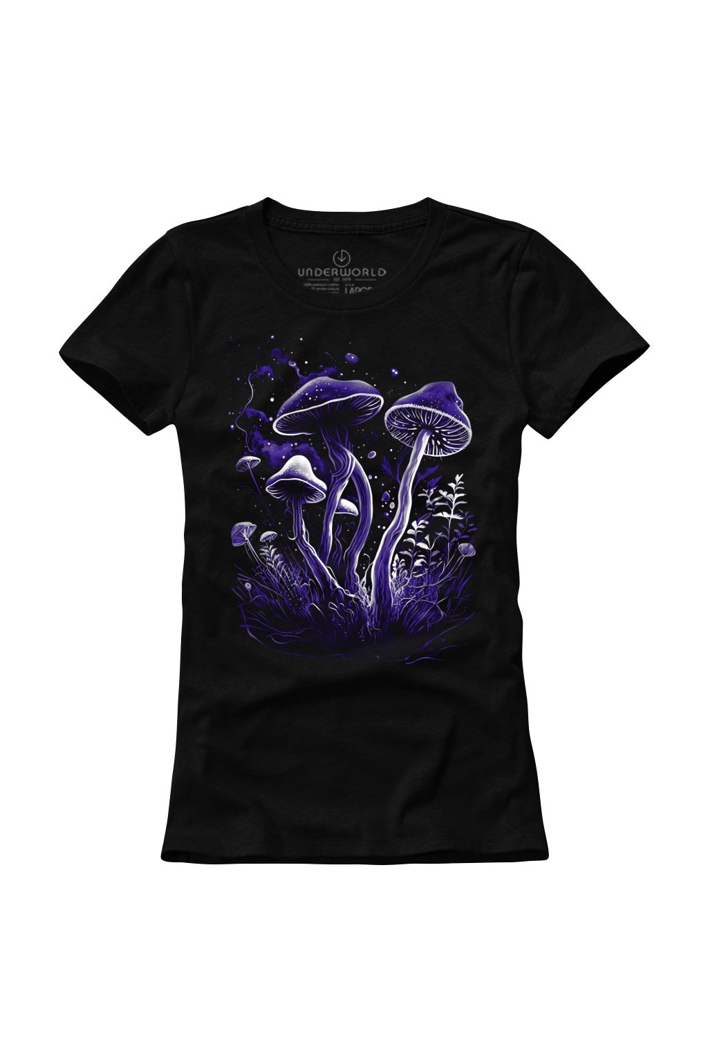 Dámské tričko UNDERWORLD Mushrooms (Velikost S, Kód produktu U6599B2)