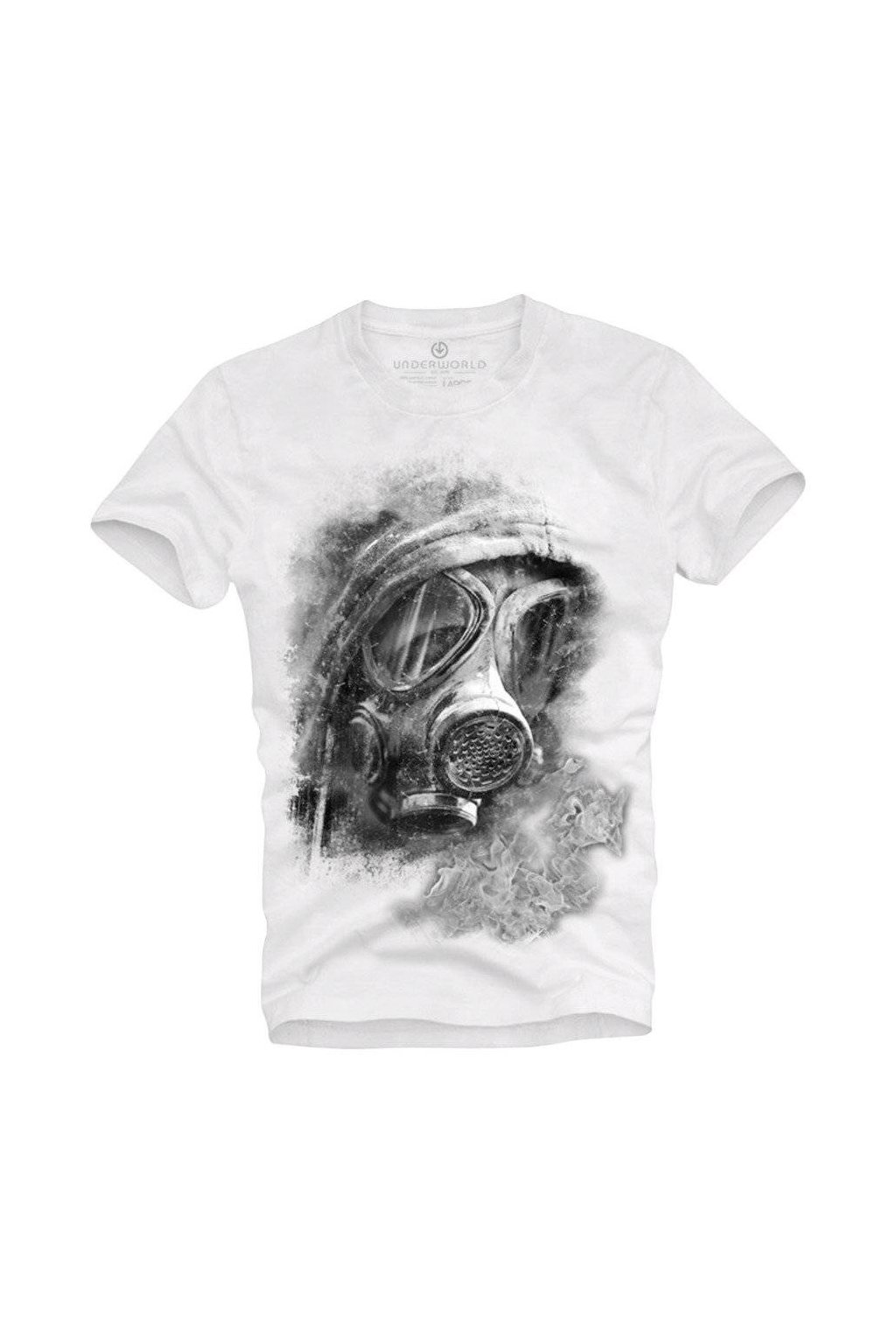 Pánské tričko UNDERWORLD Gas mask (Velikost S, Kód produktu U6020BO)