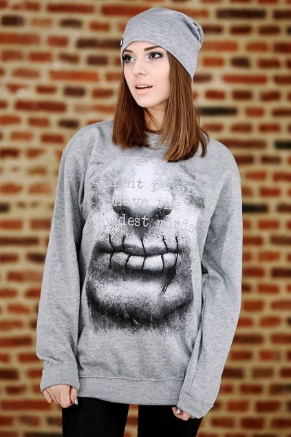 Mikina značky UNDERWORLD unisex Silent people... (Velikost S, Kód produktu U4513AP)