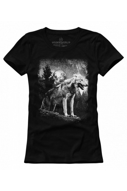 Dámské tričko UNDERWORLD Wolf in mountains
